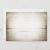 Rustikales Jubiläum Einladung (Rückseite)