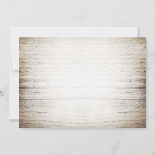 Rustikales Jubiläum Einladung (Rückseite)