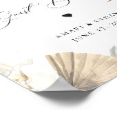 Rustikales Jungle Foliage Gästebuchzeichen Poster (Ecke)