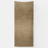 Rustikales Jute Natur Muster Banner – Farmhaus (Vertikal)