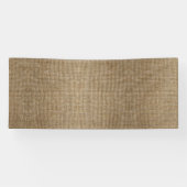 Rustikales Jute Natur Muster Banner – Farmhaus (Horizontal)