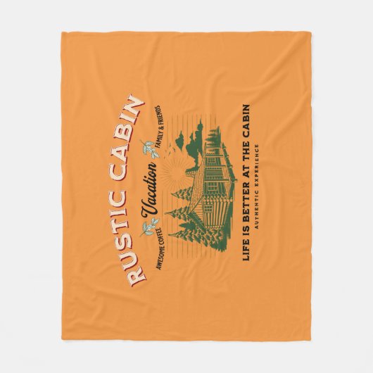 Rustikales Kabinenleben ist besser in der Hütte Fleecedecke (Vorderseite)