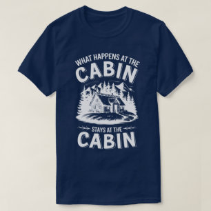 Rustikales Kabinenlebensangebot Naturgebirge T-Shirt