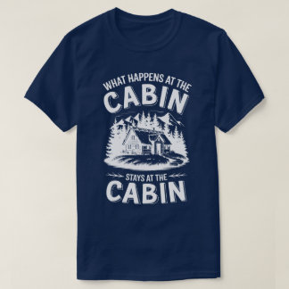 Rustikales Kabinenlebensangebot | Naturgebirge T-Shirt