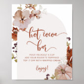 Rustikales Kakao-Bar Poster (Vorne)