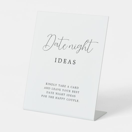Rustikales Kalligrafisches Brautparty Datum Nacht Sockelschild (Vorderseite)