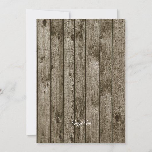 Rustikales Kardinal Hirsche Tree Party Einladung (Rückseite)