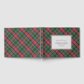 Rustikales Kariert Wedding Tartan Gästebuch (Voll)
