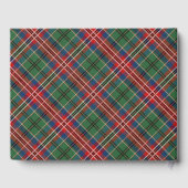 Rustikales Kariert Wedding Tartan Gästebuch (Rückseite)