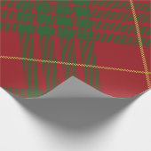 Rustikales Kariertes Elegant MacTavish Tartan Geschenkpapier (Ecke)