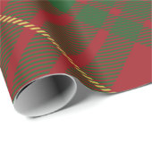 Rustikales Kariertes Elegant MacTavish Tartan Geschenkpapier (Rolleneckpunkt)