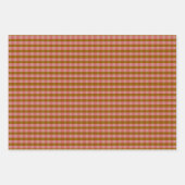 Rustikales Kariertes geometrisches Muster Geschenkpapier Set (Vorderseite 3)