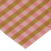 Rustikales Kariertes geometrisches Muster Tischdecke (Schrägansicht)