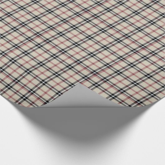 Rustikales kariertes geschenkpapier (Ecke)