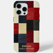 Rustikales kariertes Gitter - Texturierte Eleganz Case-Mate iPhone Hülle (Rückseite)