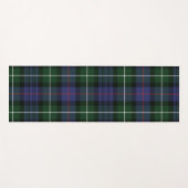 Rustikales Kariertes Lila und grünes Tartan Yogamatte (Vorderseite (Horizontal))