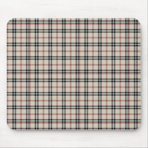 Rustikales kariertes mousepad