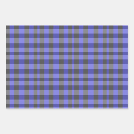 Rustikales Kariertes Muster Geschenkpapier Set (Vorderseite 3)