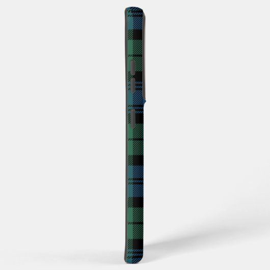 Rustikales Kariertes Skript Campbell Tartan Custom Samsung Galaxy Hülle (Rechte Seite)