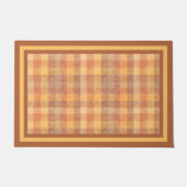 Rustikales, Kariertes Tondesign Fußmatte (Vorderseite)