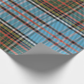 Rustikales Karo Anderson Tartan Geschenkpapier (Ecke)