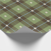 Rustikales Karo Geschenkpapier (Ecke)