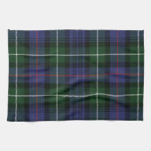 Rustikales Karo Lila und Grün Tartan Geschirrtuch (Horizontal)