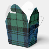 Rustikales Karo Rot Grün Campbell Tartan Geschenkschachtel (Geöffnet)