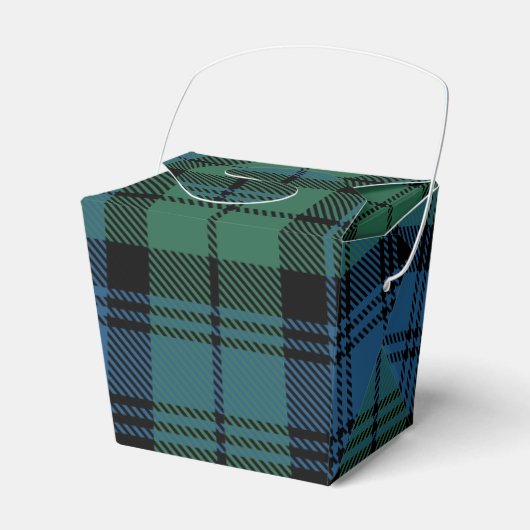 Rustikales Karo Rot Grün Campbell Tartan Geschenkschachtel (Vorderseite)