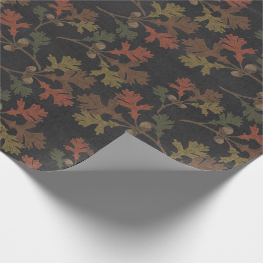 Rustikales Karton für Herbst Geschenkpapier (Ecke)