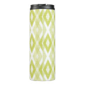 Rustikales Kartonmuster-Ikat-Muster Thermosbecher (Rückseite)