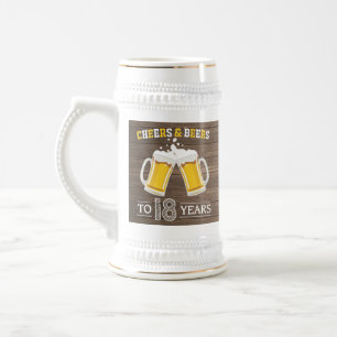 Rustikales Käse und Bier bis 18 Jahre Bierglas