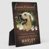 Rustikales Keepake-Haustier-Foto Fotoplatte (Seite)