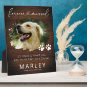 Rustikales Keepake-Haustier-Foto Fotoplatte (Seite)