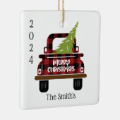 Rustikales Keepake Weihnachten Keramikornament (Rechts)