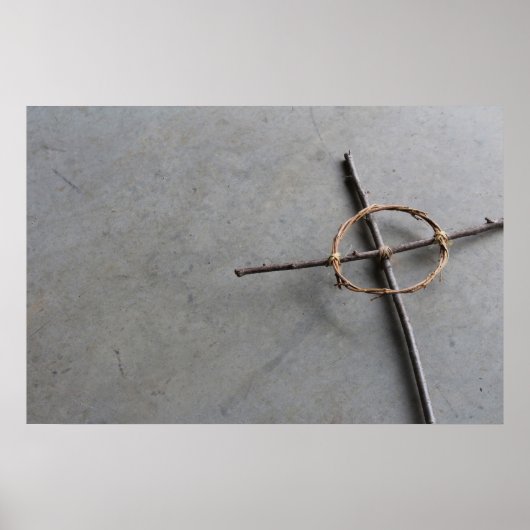 Rustikales Keltenkreuz Poster (Vorne)