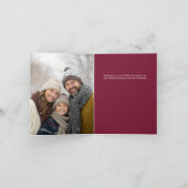 Rustikales Kieferfeuer Weihnachten (Innenseite)