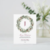 Rustikales Kieferfeuer Weihnachten (Stehend Vorderseite)