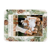 Rustikales Kieferkiefer Kranken Foto Magnet (Horizontal)