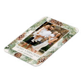 Rustikales Kieferkiefer Kranken Foto Magnet (Linke Seite)