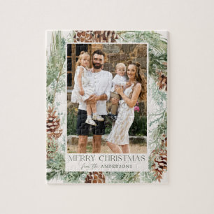 Rustikales Kieferkiefer Kranken Foto Puzzle