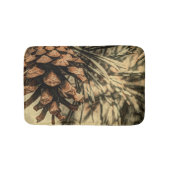 Rustikales Kiefernsteindesign Badematte (Vorderseite)