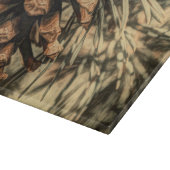 Rustikales Kiefernsteindesign Schneidebrett (Ecke)