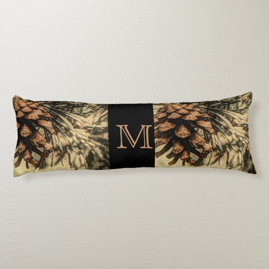 Rustikales Kiefernsteindesign Seitenschläferkissen (Rückseite)