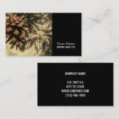 Rustikales Kiefernsteindesign Visitenkarte (Vorne/Hinten)