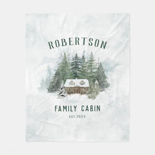 Rustikales Kiefernwaldhaus Fleecedecke (Vorderseite)