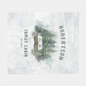 Rustikales Kiefernwaldhaus Fleecedecke (Vorderseite (Horizontal))