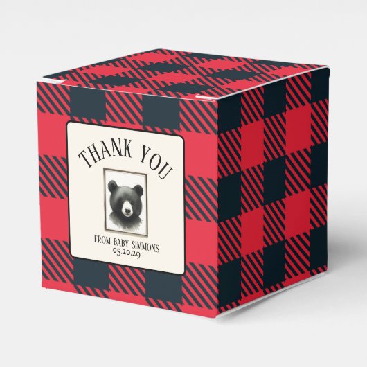 Rustikales Kinderzimmer Geschenkschachtel (Vorderseite)