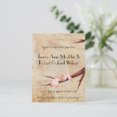 Rustikales Kirschblossom - Einladung zur Hochzeit (Stehend Vorderseite)