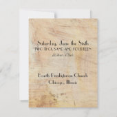 Rustikales Kirschblossom - Einladung zur Hochzeit (Rückseite)